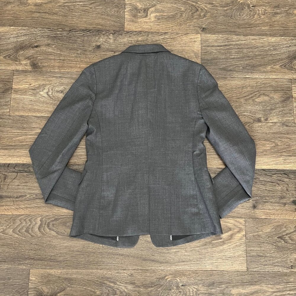 J.Crew Regent Blazer Super 120s Wool Gray Size 6 Tailored Career Jacket - Picture 7 of 7
